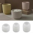 thumbnail image 2 of Big Small Round Candle Holder Molds Resin Epoxy Casting Mold for DIY Candlestick Jewelry Tray Wedding Home Table Decor, 2 of 5