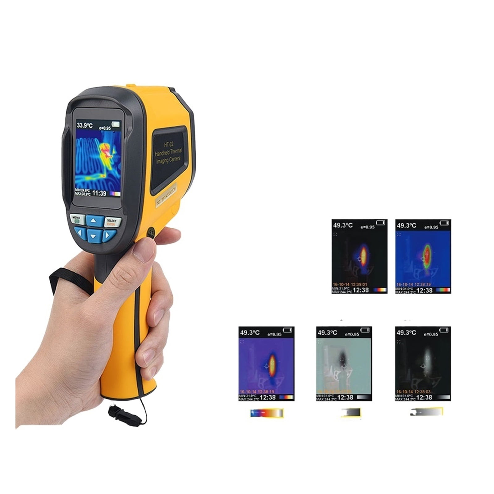 Thermal Imaging Camera, Handheld Thermal Imager Repair Detector Inspection Tool Infrared Thermometer Camera