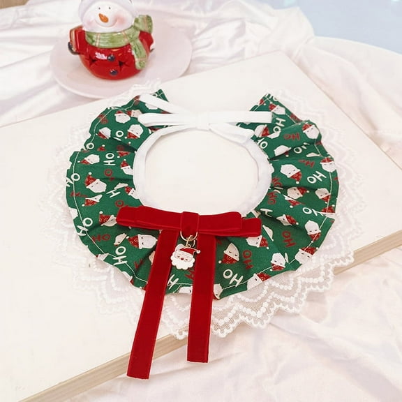 Pet Dog Cat Bandana Christmas Puppy Santa Elk Snowflake Bibs Towel Scarf Neckerchief