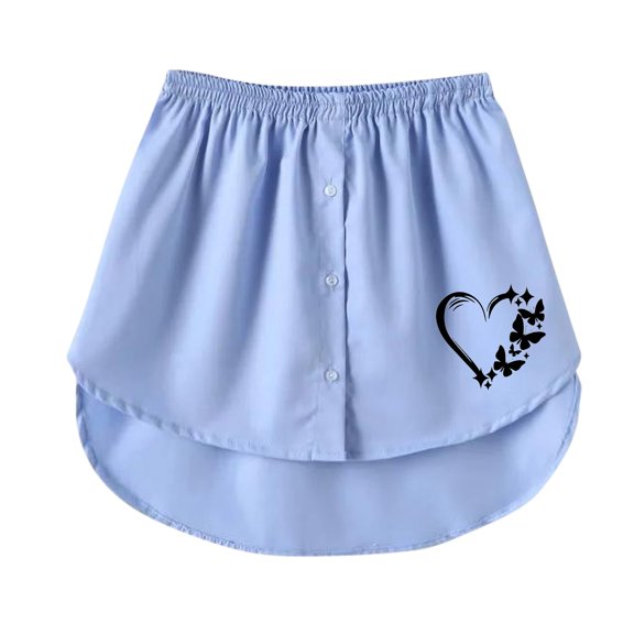 Vedolay Womens Skirt Women's Basic Solid Versatile Stretchy Flared Casual Mini Skater Skirt,Blue S