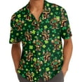 thumbnail image 5 of St Patrick Day Bigfoot Shirts Funny Hawaiian Shirt For Men Sasquatch Mens Hawaiian Shirts Short Sleeve Button Down Shirt, 5 of 7