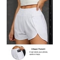 thumbnail image 4 of Women's Quick-Dry Running Shorts Workout Sport Layer Active Shorts with Pockets 1.75", 4 of 5