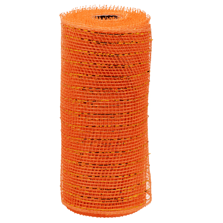 Crafters Square Harvest Orange Decorative Mesh, 5-yd. Rolls; 6 Inches