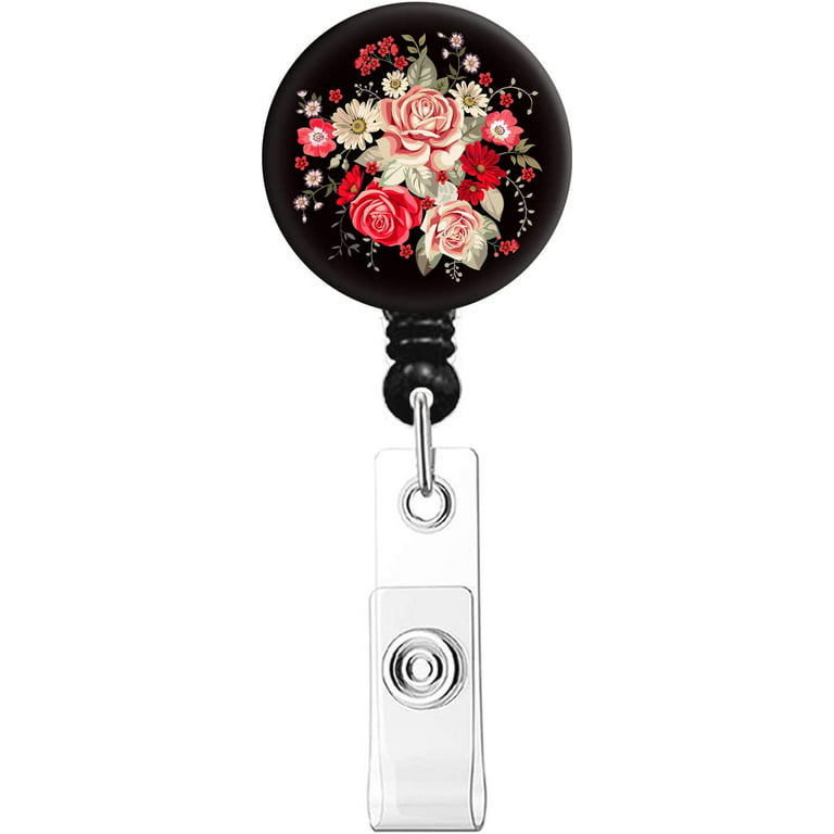 Retractable Id Name Badge Holder Reels With Alligator Clip - Temu