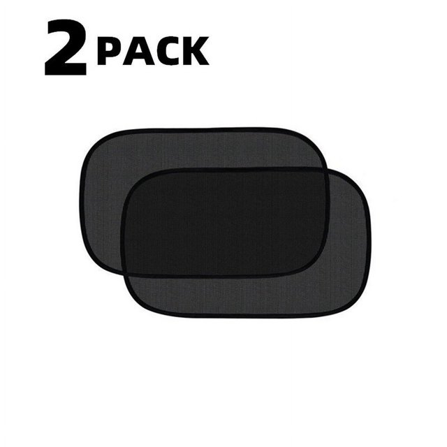 Sombrilla para coche de bebé de 2 piezas, Protección térmica/UV profunda, Sombrilla autoadhesiva para niños, Colocación rápida y sencilla, Bolsa de almacenamiento incluida, tamaño 50*30 cm (m)