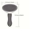 thumbnail image 3 of 1pc Gentle Pet Wire Brush - Ergonomic Soft-Grip Handle, Advanced Self-Cleaning Design, Gentle Floating Pins for Easy Hair Removal - Suitable for Dogs and Cats of All Sizes and Breeds, 3 of 5