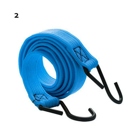

High Quality Bicycle Accessories Luggage Roof 1.5/2meters Elastic Rubber Bikes Rope Tie Luggage Ropes Cord Fixed Band Hook 2