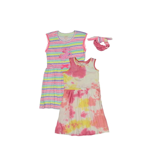 Limited Too Girls Printed Dresses with Scrunchie, 2Pack, Sizes 412