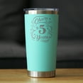 thumbnail image 2 of Bevvee Insulated Travel Tumbler 20 oz Cheers 5 Years Gifts for 5th Anniversary Celebrations Tumblers, 2 of 4