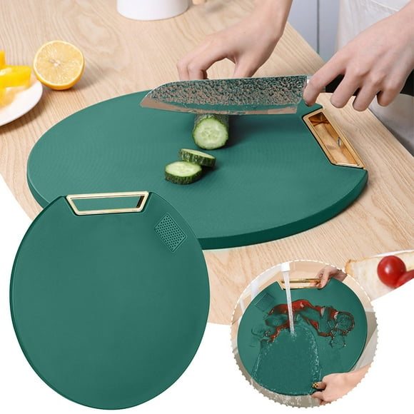 Summer Savings Clearance! Vertical Chopping Board Household - Food-grade PE Chopping Board Kitchen Non-slip Round Chopping Board Double-sided Chopping Board