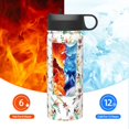 thumbnail image 6 of Easygdp Pretty Floral With Leaves 18oz Sports Insulated Kettle With Straw Insulated Water Bottle For Running Hiking Cycling Climbing Man'S Womens Sports Water Bottle, 6 of 8