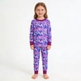 thumbnail image 4 of Kiijoy Toddler Girls Outfits Soft Long Sleeve Top and Pants Nightwear, Sizes 2-10, 4 of 4
