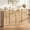 Nature, variant on Homieasy 63" Wide Modern Arched Door Sideboard Buffet Cabinet with Adjustable Shelves, Set of 2, White