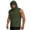 Hoodie Pullover Army Green, variant on Summer Mens Sleeveless Hoodie Pullover Drawstring Crew Neck Solid Color Shirt wtih Pocket Fashion Streetwear Fathers Gift