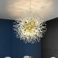 thumbnail image 2 of Modern Chrome Crystal Chandeliers, Chandelier Light Fixture Pendant Lighting for Dining Room,Living Room,Bedroom,Kitchen,Restaurant , White Light, 2 of 7