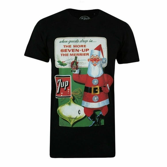 7Up Mens The More Seven Up The Merrier Christmas T-Shirt