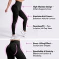 thumbnail image 5 of 3D Leggings for Women, High Waisted Body Sculpt Compression Workout Leggings, Yoga Pants, Pilates, Gym, Casual, 5 of 7