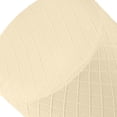 thumbnail image 4 of Langgg Round Stretch Ottoman Slipcovers Bench Furniture Protector Footrest Sofa Cover Foot Stool Ottoman Slipcover Stretch Covers Cream Yellow, 4 of 7