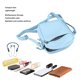 thumbnail image 5 of M Buder Bolso de Hombro Pequeño Bandolera de Cuero PU Sintético Almacenamiento Multiuso Práctico Estilo Elegante Moderno para Hombre y Mujer Uso Diario Viajes Color Azul Unitalla Ajustable, 5 of 9
