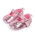 thumbnail image 2 of Herrnalise Toddler Girl Soft Sole Crib Shoes Sequins Baby Shoes PK/11, 2 of 3