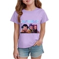 thumbnail image 1 of K pop Demon Chandail pour Filles, T-Shirt Graphique Mignon avec Dessin Animé, T-Shirt Tendance et Drôle, Chandail pour Enfants, Hauts Roses, Manches Courtes, Col Ras du Cou, 1 of 4