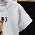thumbnail image 5 of ITSAME Boys Outfit Sets 2-Piece Cartoon Print Cotton T-Shirt and Shorts Summer Fashion Casual Clothes Gray Size 7-8Y, 5 of 5