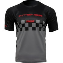 Thor Intense Durable Men Mountain Bike Jersey, Polyester Black/Gray