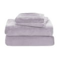 thumbnail image 2 of Btomtd Velvet Flannel 2Piece Sheet Set Soft Cozy and Warm Anti-Static Non-Pilling Fleece Bedding Set for Cold Nights Plush Comforter Set with Bed Sheets and Pillowcase, 62.99'x90.55', Purple, 2 of 6