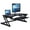 Black, variant on Rocelco 37.5" Adjustable Height Standing Desk Converter with Anti Fatigue Mat Sit Stand Up Riser
