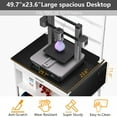 thumbnail image 2 of YOHKOH 3D Printer Stand with Filament Storage, Heavy Duty Table for PLA ABS PETG, 41.3"W x 23.6"D x 58.1"H, 2 of 7