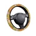 thumbnail image 2 of HUIACONG Hippie Flowers Golf Cart Steering Wheel Cover Comfortable Flannel Fabric Golf Cart Steering Wheel Protection Warm Comfortable Universal Fit EZGO Yamaha Club Cars, 2 of 7