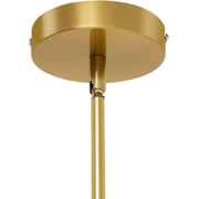 2 Pack Gold Crystal Shade Hanging Kitchen Island Modern Pendant Light, Adjustable Hanging Lamp Fixture for Dining Room, Bar, E26 Socket Dimmable
