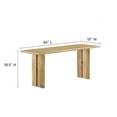 thumbnail image 5 of 60 Inch Dining Table, Brown Oak, Wood, Rectangular, Kitchen Cafe Bistro Hospitality Restaurant, Modern Contemporary HB35899, 5 of 6