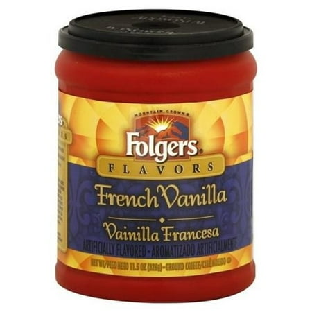 Folgers Flavors, French Vanilla Ground Coffee, 10.3 OZ (Pack of