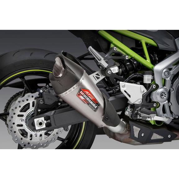 Yoshimura 14900BP521 AT2 Street Series Works Slip-On - Stainless Steel Muffler - Carbon Fiber End Cap