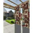 thumbnail image 3 of nqOlkjepod Outdoor Curtains for Patio Waterproof, Texas Star Vintage Outdoor Privacy Panels Grommet, Country Star Western Cowboy Blackout Outside Curtains for Porch/Cabana/Pergola 54"x84", 1 Panel, 3 of 8