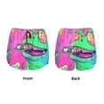 thumbnail image 3 of Xecao Psychedelic Cartoon Frog for Double-layer Running Short for Women, Perfect for Gym, Tennis, and More, Featuring a Convenient Pocket-X-Large, 3 of 7