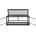 thumbnail image 2 of GuzzloTempered Glass Reptile Tank, 30x12x12 Inch Front Opening Terrarium with Top Screen Ventilation & Water-Holding Bottom, Black, 2 of 5