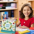 2025 English Creative Simple Desk Calendar 18 Months 365 Days Countdown