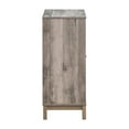 thumbnail image 4 of Maklaine Modern 2-door Wood Wine Cabinet with Stemware Rack Gray, 4 of 8