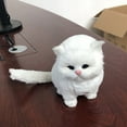 thumbnail image 4 of Animal Simulation Cat Vocal Toy Children Gift Plush Stuffed Doll Home Ornament, 4 of 8