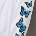 thumbnail image 6 of XBASW Kids Baby Girls Pullover Hoodies Butterfly Printed Sweatshirts Casual Hooded Sweater Tops for Spring, Autumn, 6 of 7