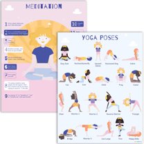 Hubble Bubble Kids Yoga & Mindfulness Poster Set - 2 Pack!