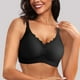thumbnail image 2 of Sujetador sin aros y sin costuras con relleno y escote festoneado para mujer: bralette suave y cómodo sin aros, cobertura total, informal y sexy, 2 of 5