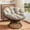 Beige, variant on Jopath 41.5" Papasan Chair,Ergonomic Wicker Chair with Cloud Thick Fabric Cushion, Fluid 360 Degree Swivel for Reading,Living Room, Bedroom,Lounge,Beige