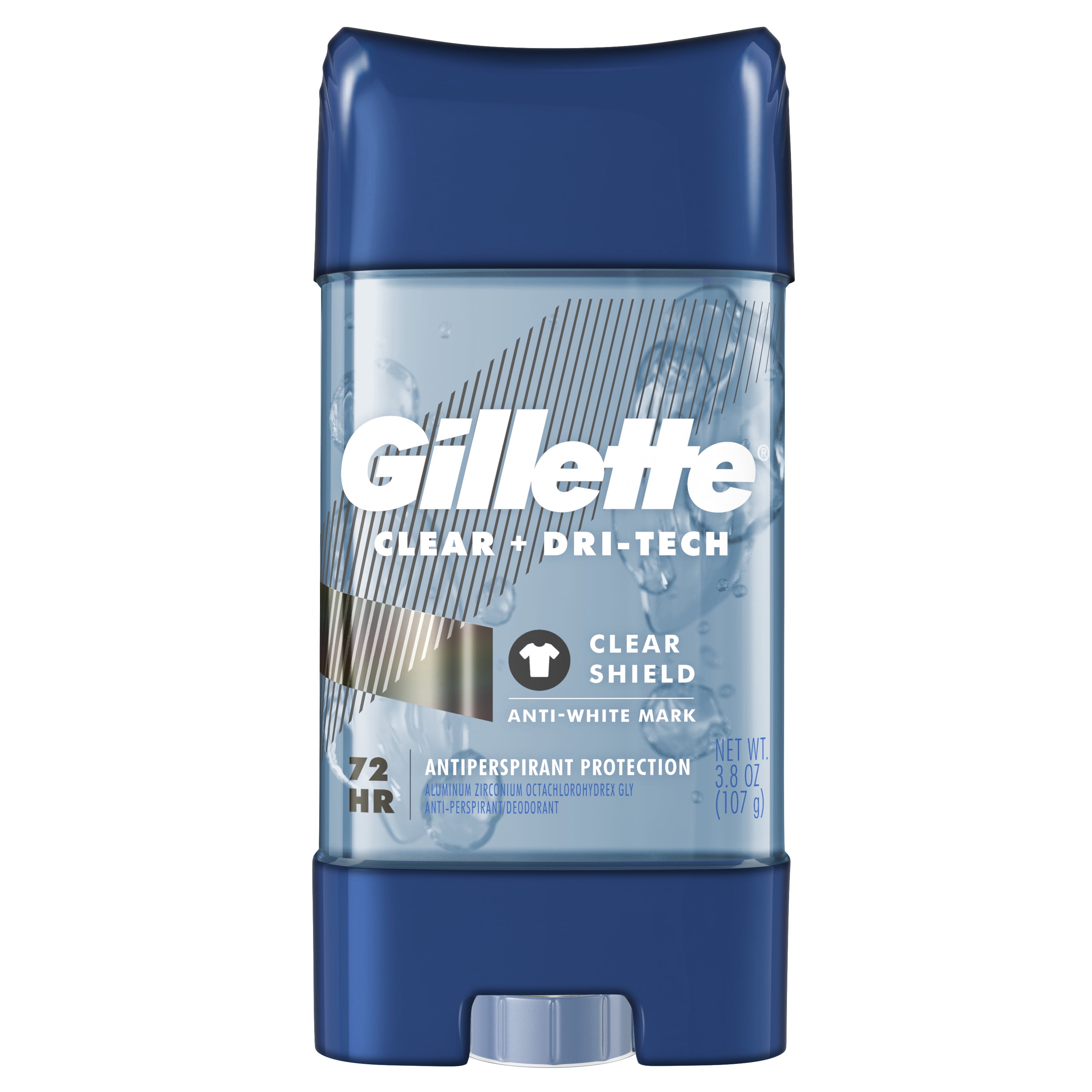 Gillette Antiperspirant Deodorant for Men, Clear Gel, Clear Shield, 3.8