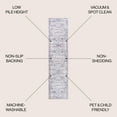 thumbnail image 3 of JONATHAN Y WASHABLE 2 x 8 Runner Rug, Didim Boho Medallion - Gray/Purple, WSH102A-28, 3 of 9