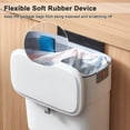 thumbnail image 5 of Hanging Trash Can with Lid 2.5 Gallon Kitchen Compost Bin for Under Sink, Plastic Wall-Mounted Garbage Can, Small Kitchen Trash Bin, Small Trash Can with Lid for Cupboard Countertop, 5 of 5