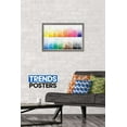 thumbnail image 2 of Bold Color - Watercolor Swatches Wall Poster, 14.725" x 22.375", Framed, 2 of 5