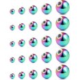 thumbnail image 1 of HSHDLDF 25Pcs 14G Replacement Balls Externally Threaded Surgical Steel Balls Industrial Barbell Tongue Nipple Belly Button Piercing Rings Parts 3MM-8MM, 1 of 7